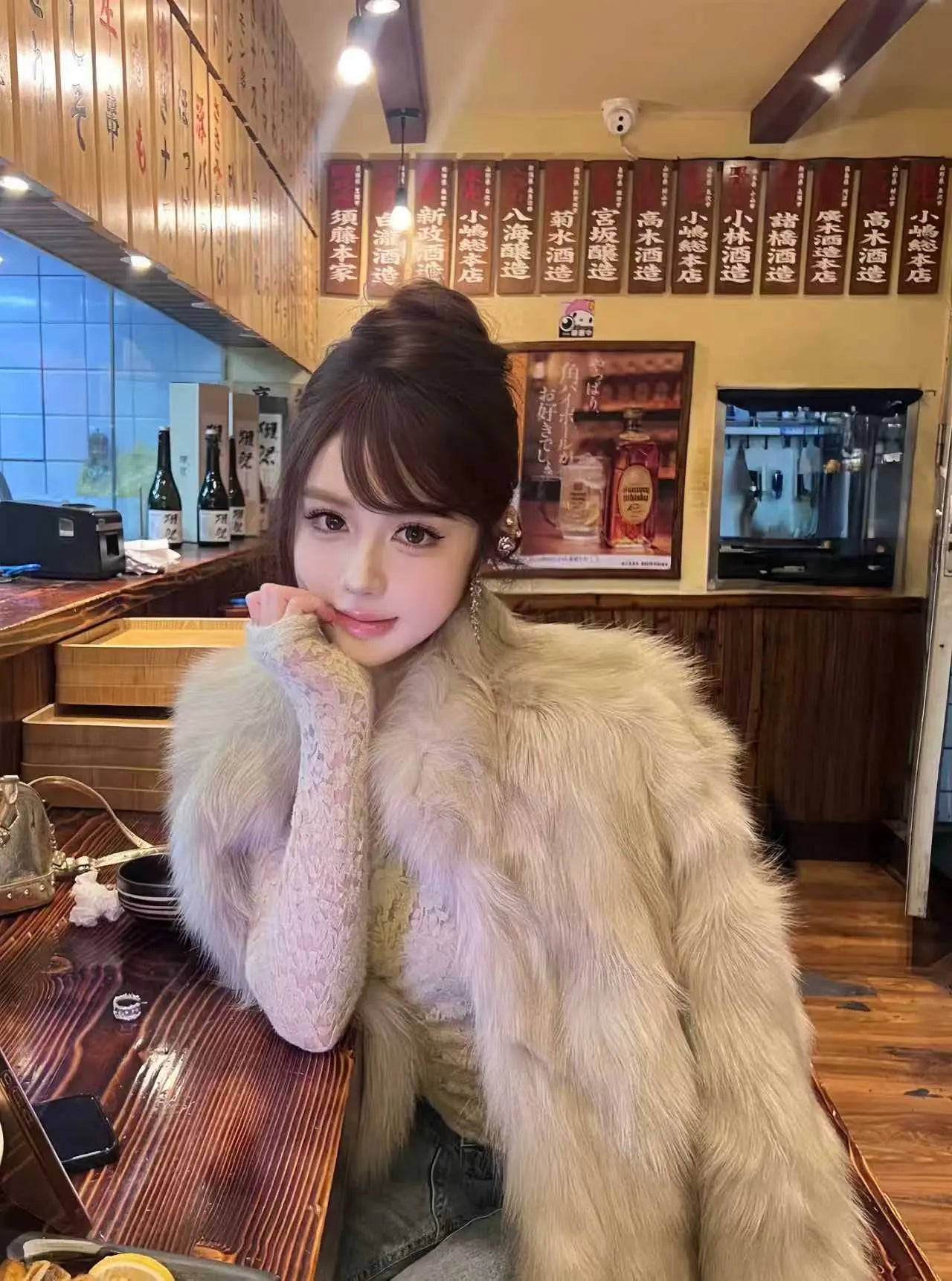 Fox Fur Coat Short Luxury Style - Velanocta