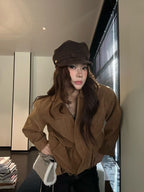 Retro Suede Workwear Jacket