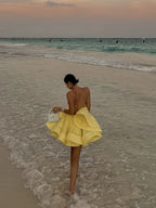 Island Breeze Backless Flare Dress