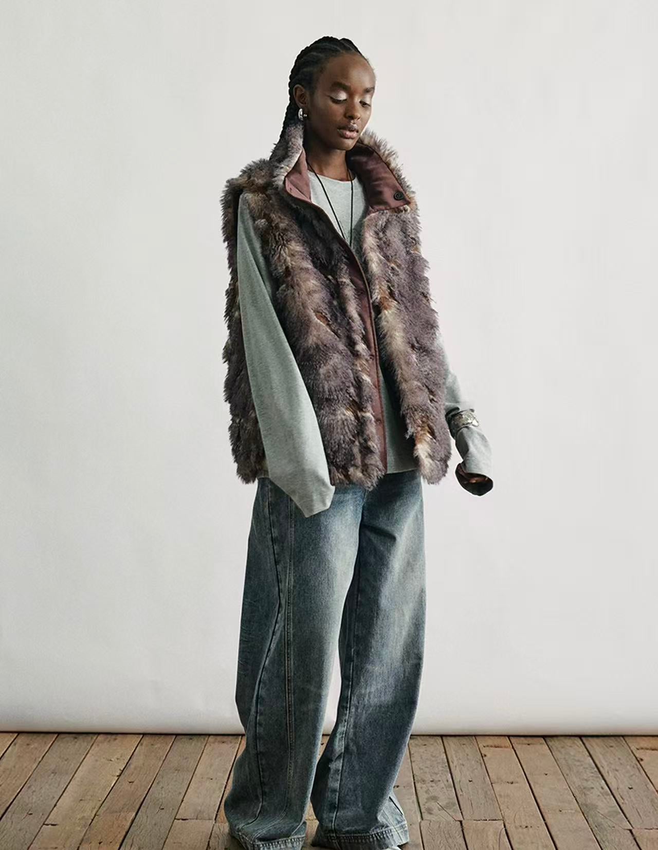 Reversible Faux Fur Vest