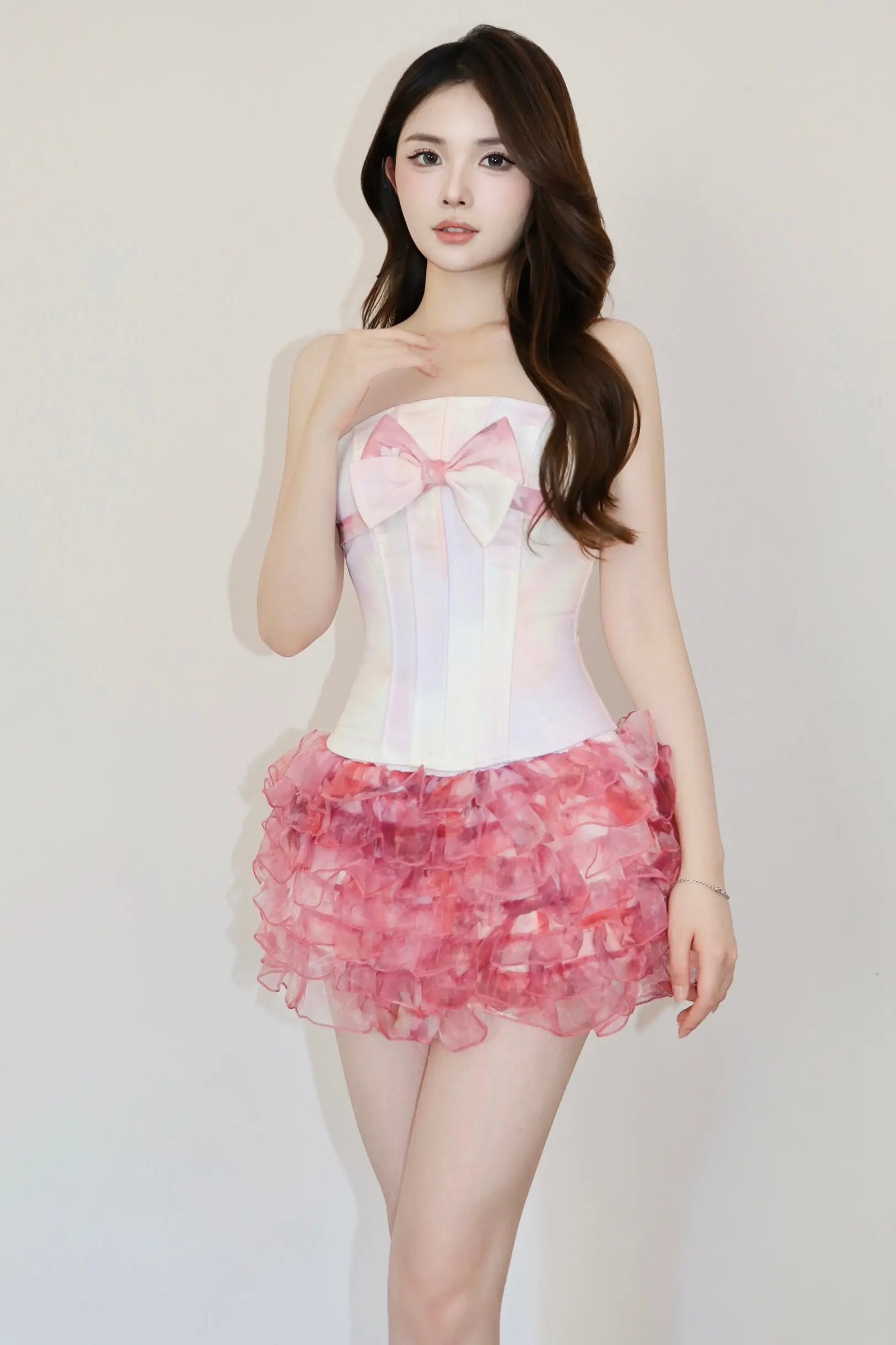 Candy Blush Corset Set - Velanocta