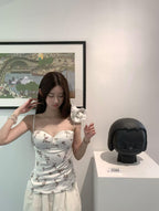 Floral Satin Sculpted Camisole Top