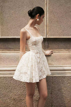 Blanche Lace Corset Mini Dress