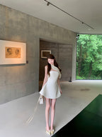 French Luxe Sculpted Mini Dress