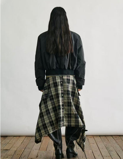 Stand-Collar Cinched Puffer Jacket