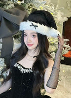 Black Snowflake Christmas Dress