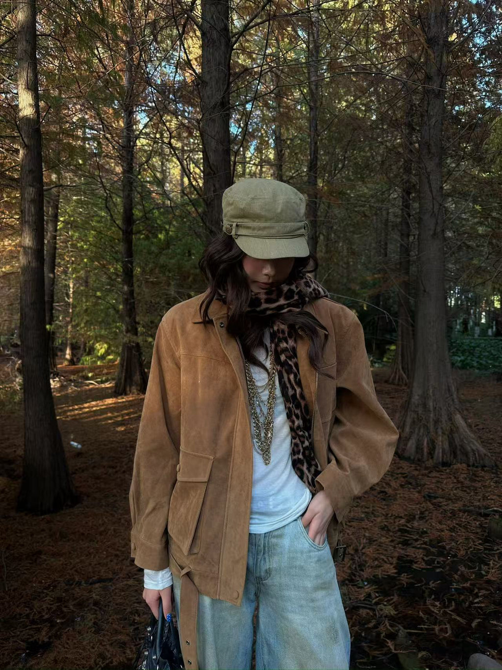 Retro Suede Workwear Jacket