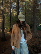 Retro Suede Workwear Jacket