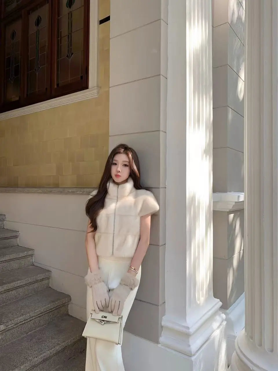 Luxury Eco Faux Fur Vest - Velanocta