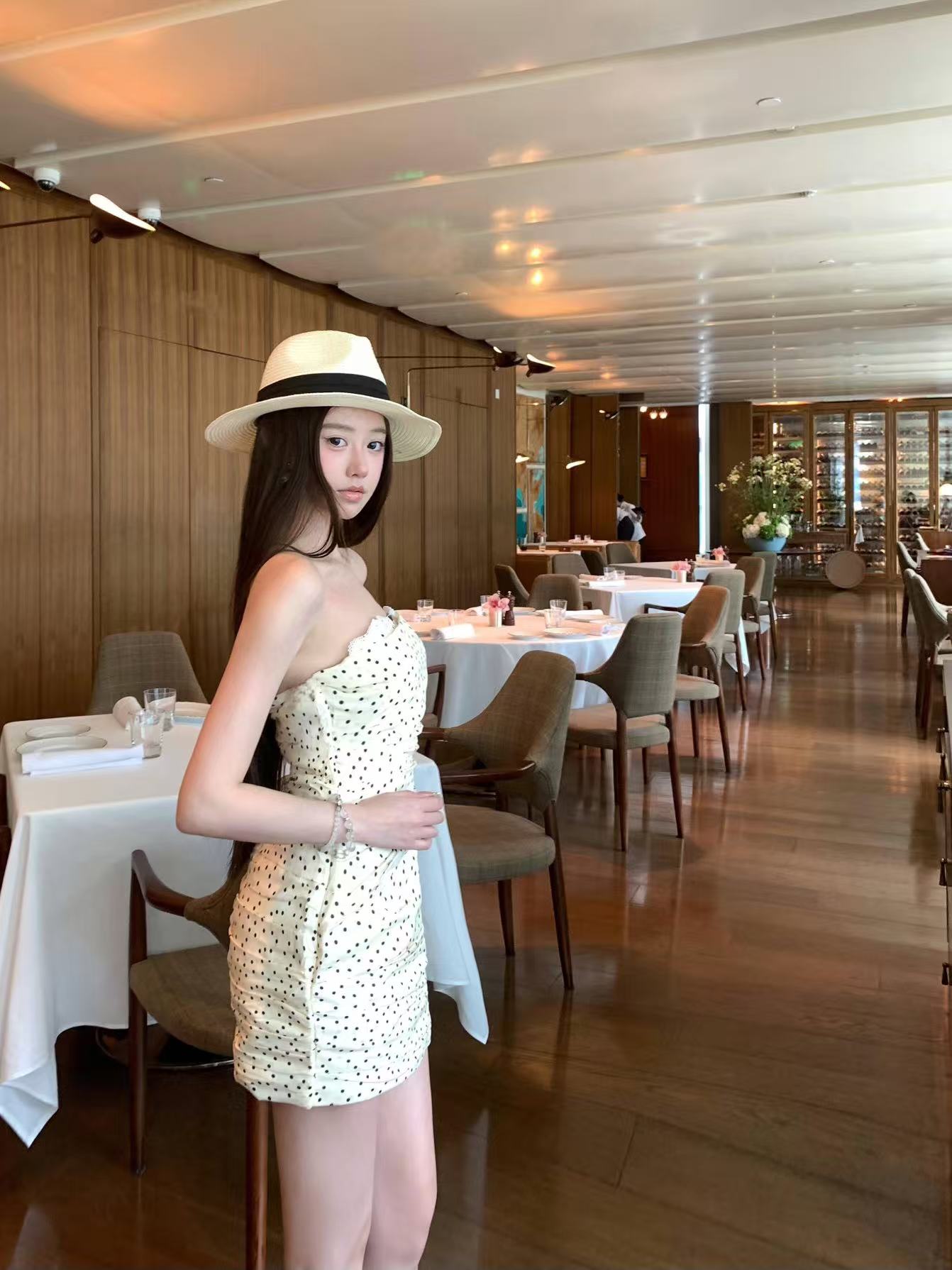 Vintage Floral Strapless Mini Dress